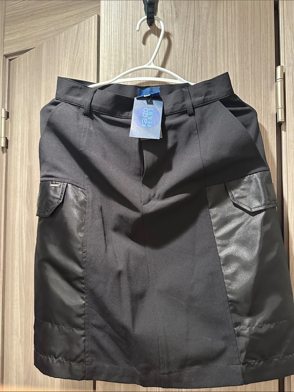 NWT Vintage 90s Kenzo Jeans Cargo Utility Skirt Size 38 Made in France